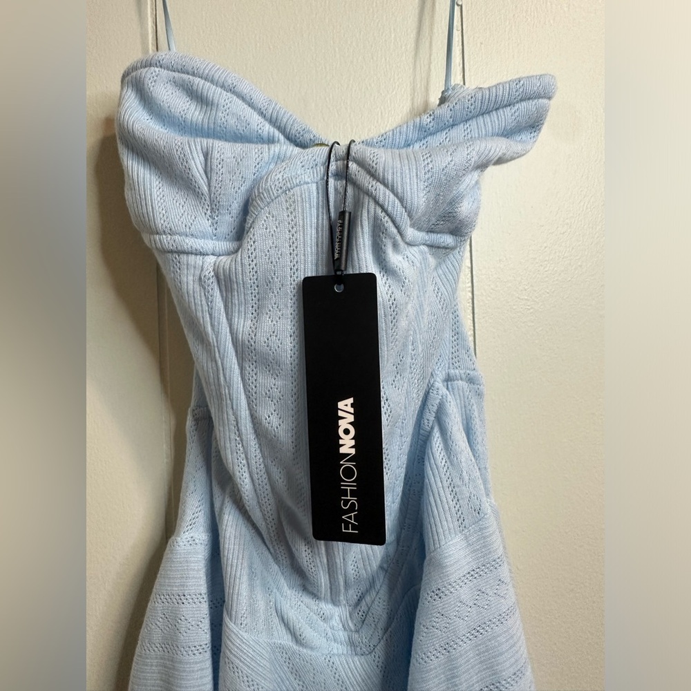 Brand New With Tags Andrea Ribbed Corset Mini Dress - Picture 7 of 10